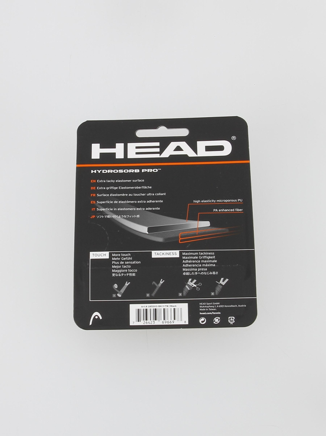 Grip de remplacement hydrosorb pro noir - Head