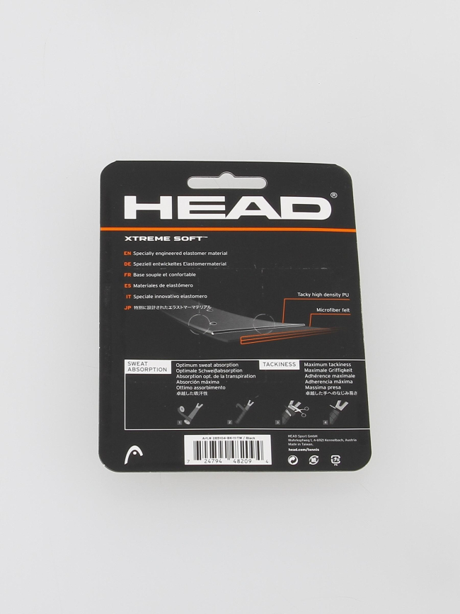 Surgrip de tennis xtreme soft noir - Head