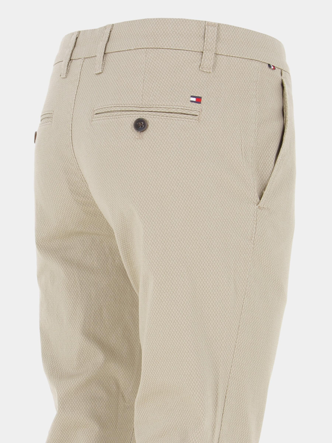 Pantalon chino bleecker imprimés beige homme - Tommy Hilfiger