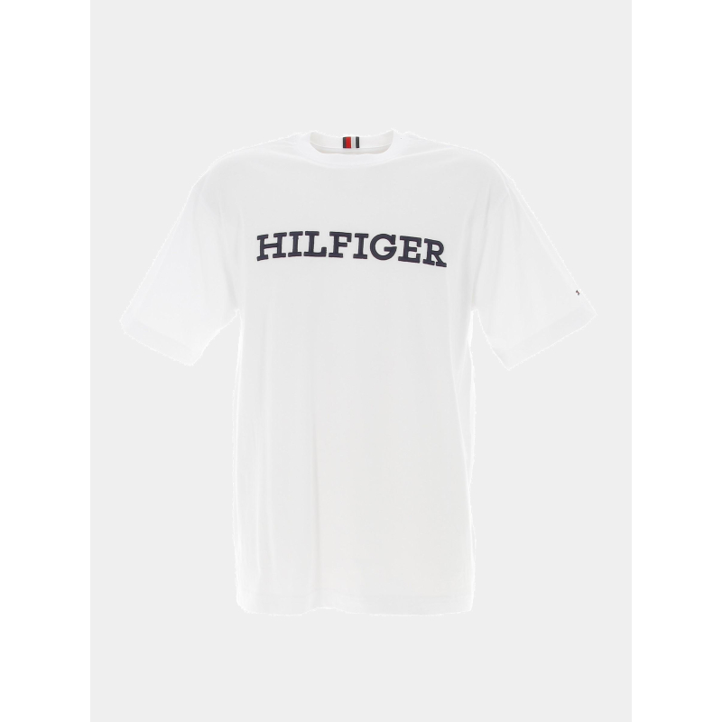 T-shirt monotype logo blanc homme - Tommy Hilfiger