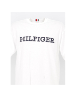 T-shirt monotype logo blanc homme - Tommy Hilfiger