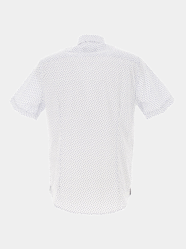 Chemise à fleurs kaito blanc bleu homme - Izac