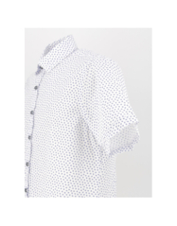 Chemise à fleurs kaito blanc bleu homme - Izac