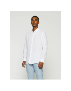 Chemise en lin kiss blanc homme - Izac