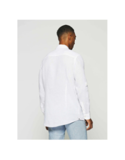 Chemise en lin kiss blanc homme - Izac