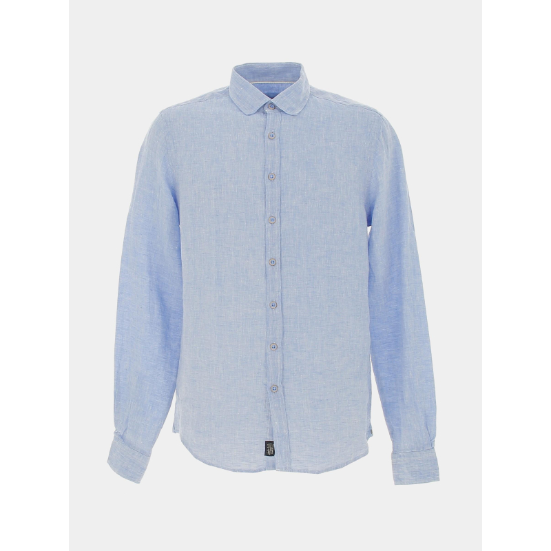 Chemise en lin kiss bleu homme - Izac