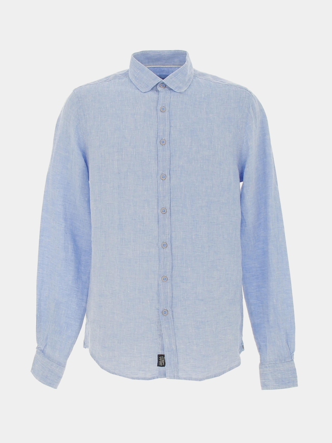 Chemise en lin kiss bleu homme - Izac