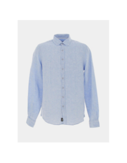 Chemise en lin kiss bleu homme - Izac