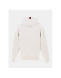 Sweat à capuche petit logo brodé beige homme - Tommy Hilfiger