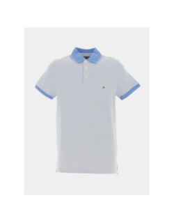 Polo slim mouline bleu clair chiné homme - Tommy Hilfiger