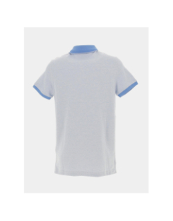 Polo slim mouline bleu clair chiné homme - Tommy Hilfiger