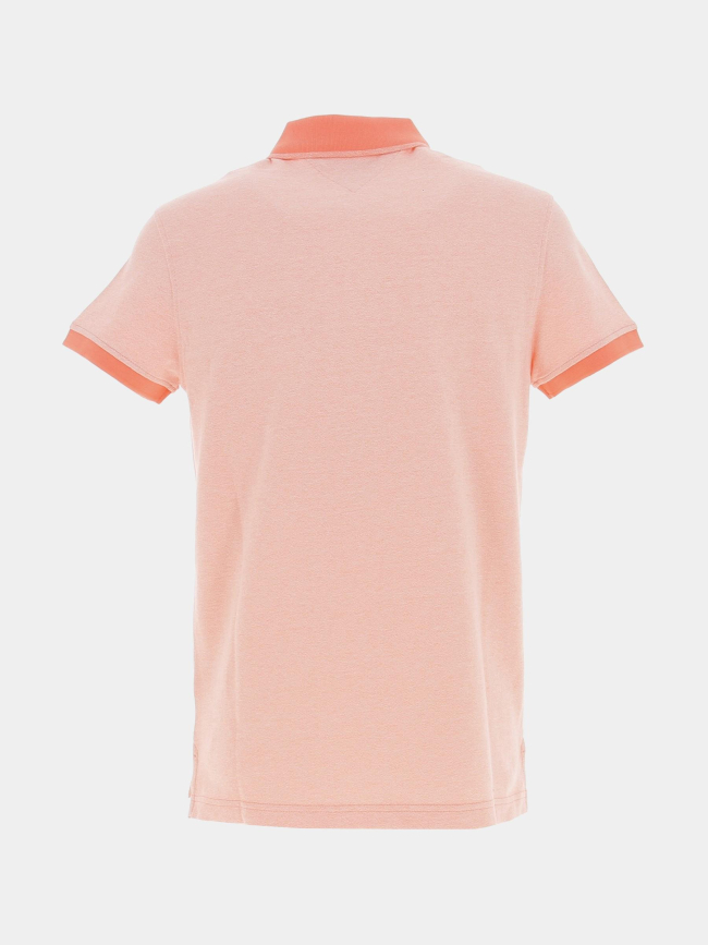 Polo slim mouline rose chiné homme - Tommy Hilfiger