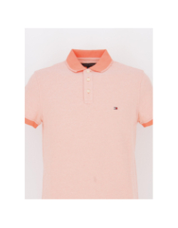 Polo slim mouline rose chiné homme - Tommy Hilfiger