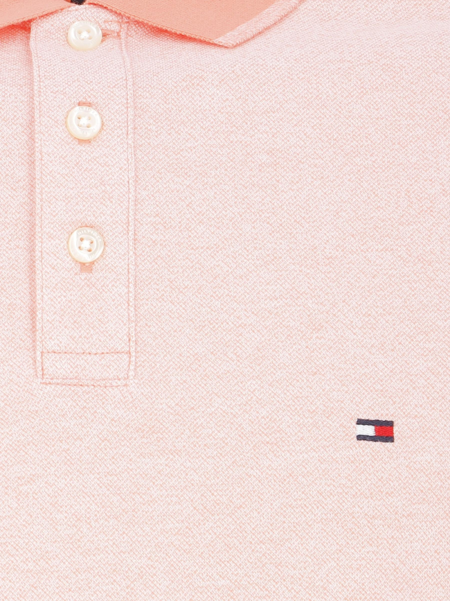 Polo slim mouline rose chiné homme - Tommy Hilfiger