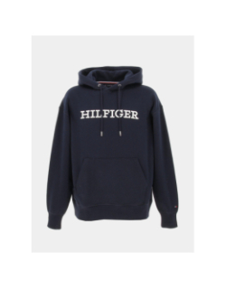 Sweat à capuche monotype bleu marine homme - Tommy Hilfiger