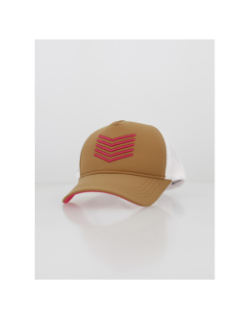 Casquette chevrons marron blanc femme - HBT