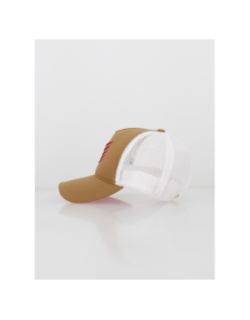 Casquette chevrons marron blanc femme - HBT