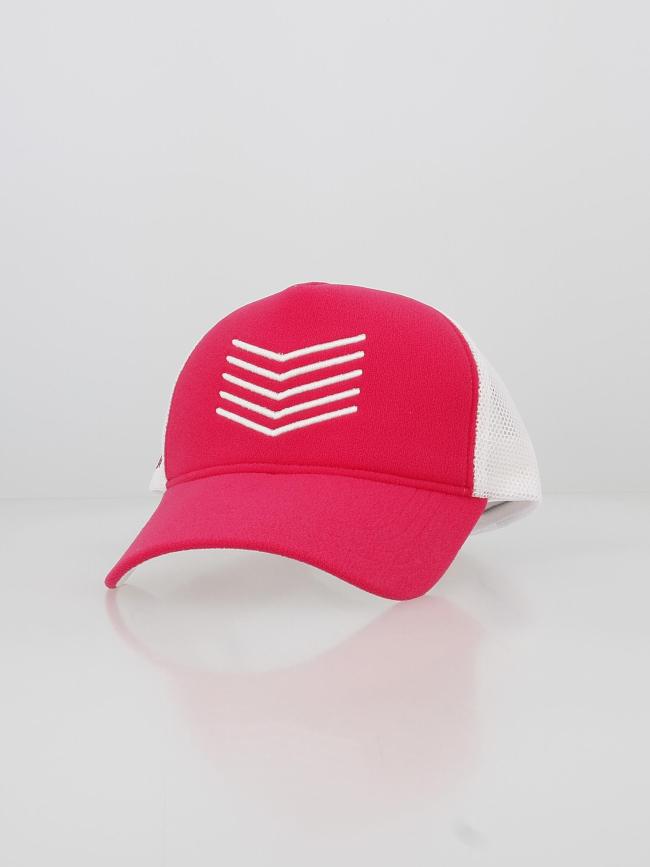 Casquette chevron rose fuchsia blanc femme - HBT