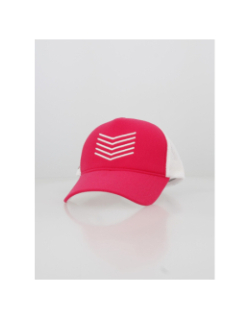 Casquette chevron rose fuchsia blanc femme - HBT