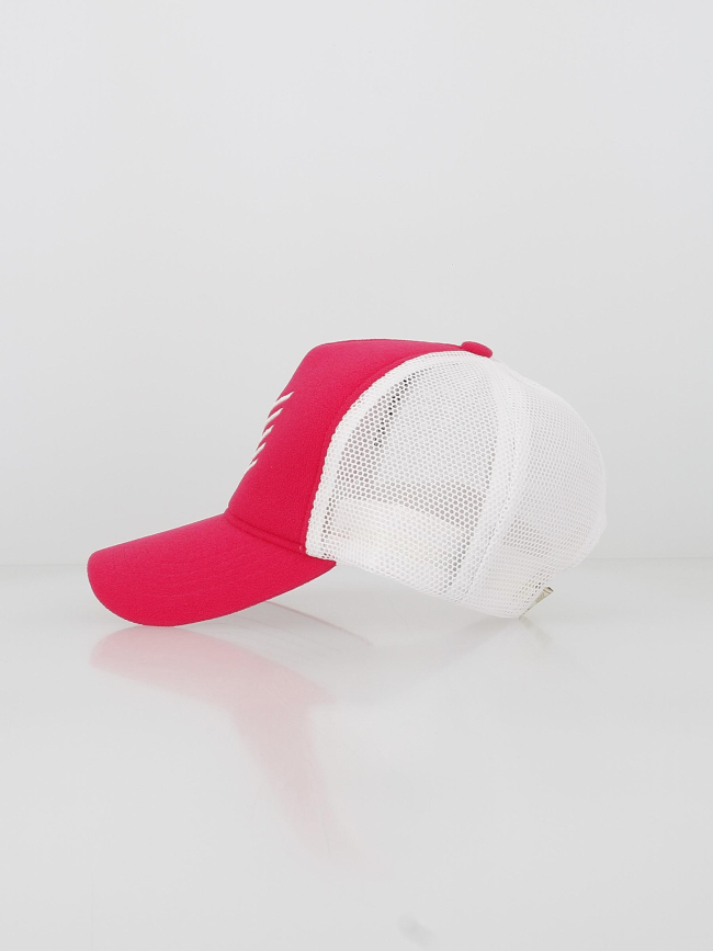 Casquette chevron rose fuchsia blanc femme - HBT