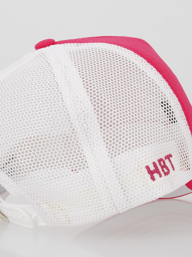 Casquette chevron rose fuchsia blanc femme - HBT