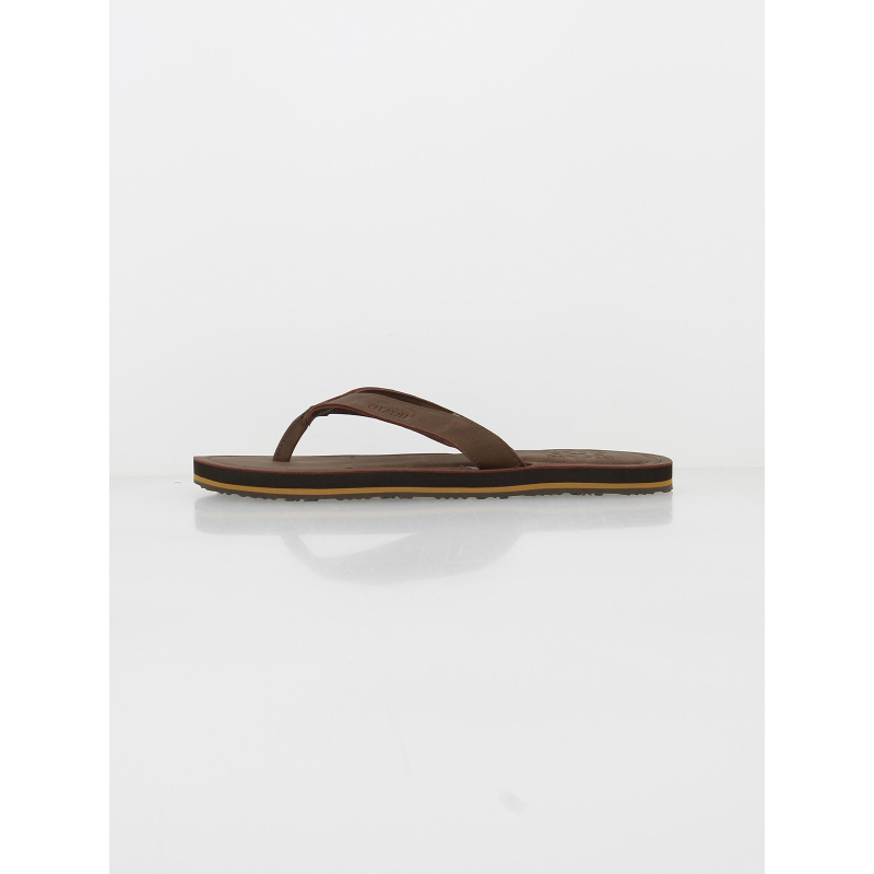 Tongs simili cuir verzo marron homme - Oxbow