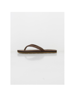 Tongs simili cuir verzo marron homme - Oxbow