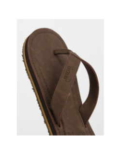 Tongs simili cuir verzo marron homme - Oxbow