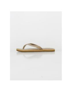 Tongs simili cuir verzo beige homme - Oxbow