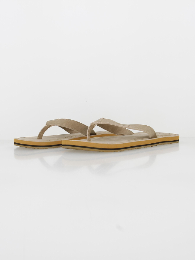 Tongs simili cuir verzo beige homme - Oxbow