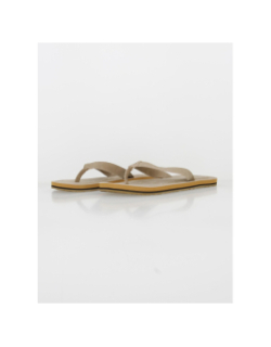 Tongs simili cuir verzo beige homme - Oxbow