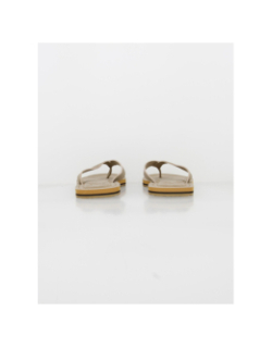 Tongs simili cuir verzo beige homme - Oxbow