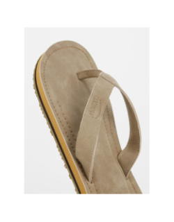 Tongs simili cuir verzo beige homme - Oxbow