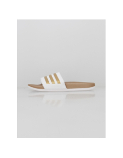 Claquettes adilette comfort doré blanc femme - Adidas