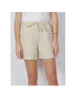 Short en lin casual beige femme - Tommy Hilfiger