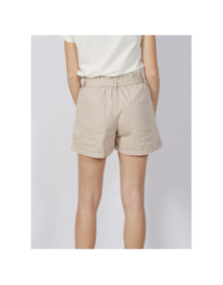 Short taille haute maddie beige femme - Jacqueline De Yong