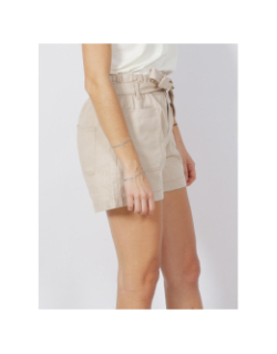 Short taille haute maddie beige femme - Jacqueline De Yong