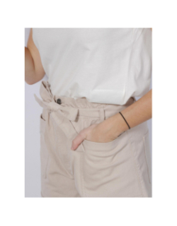 Short taille haute maddie beige femme - Jacqueline De Yong