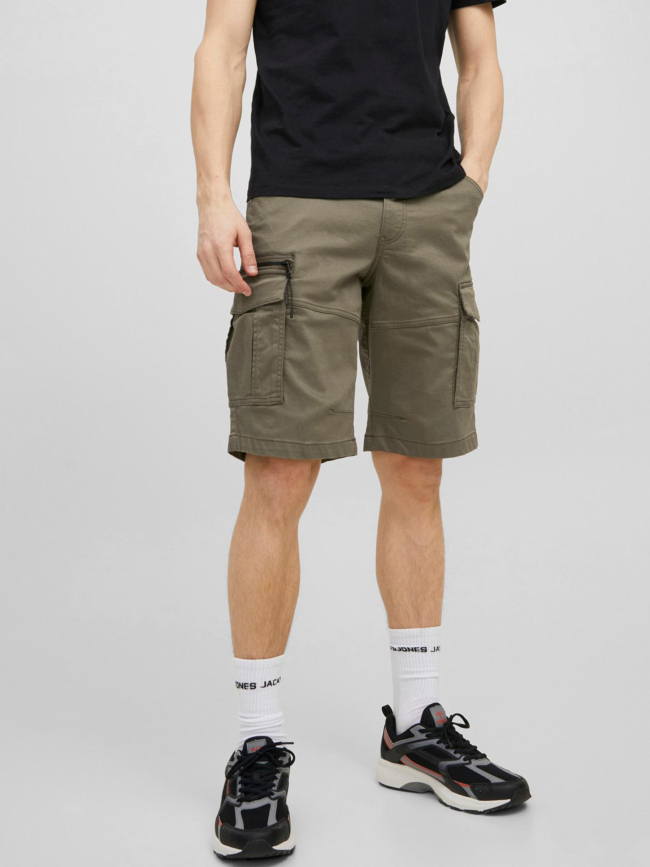 Short cargo dex kaki homme - Jack & Jones