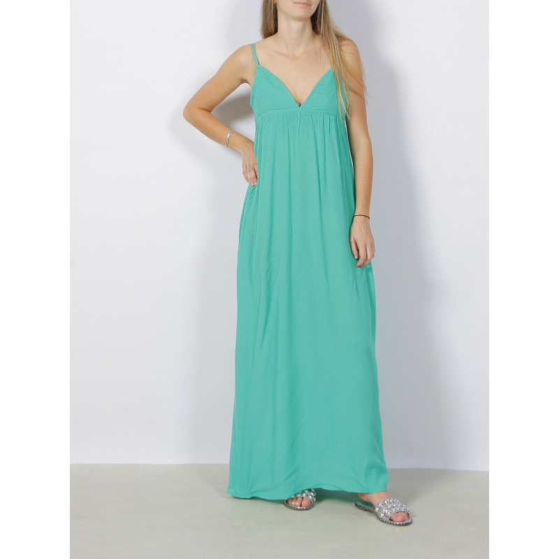 Robe longue rikke vert femme - Only