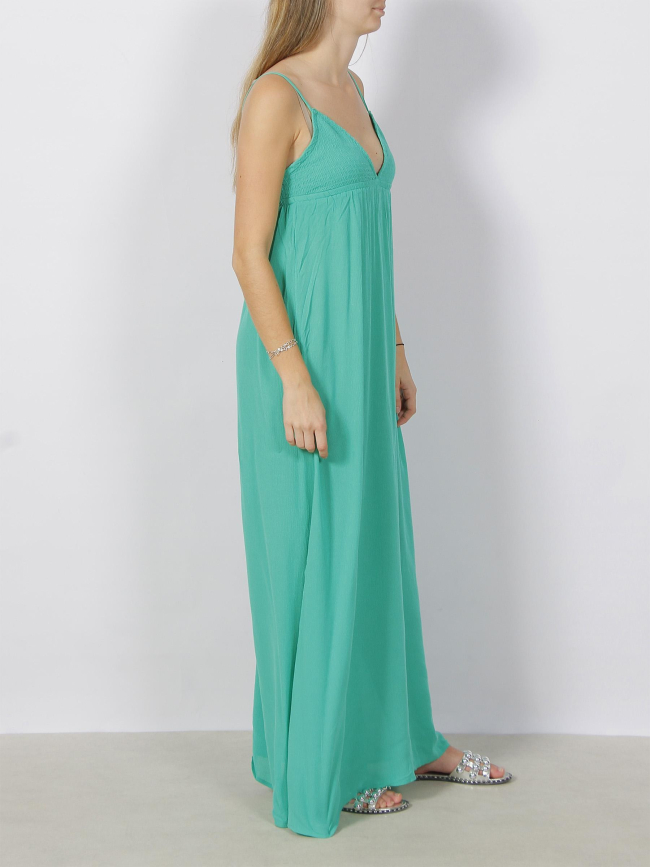 Robe longue rikke vert femme - Only