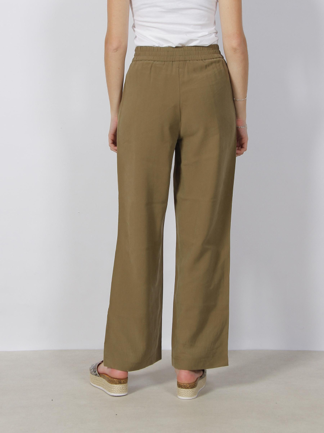 Pantalon large carmen kaki femme - Vero Moda