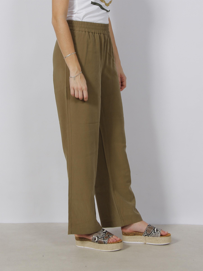 Pantalon large carmen kaki femme - Vero Moda