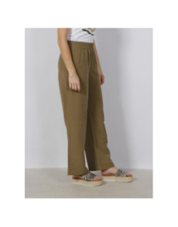 Pantalon large carmen kaki femme - Vero Moda