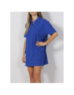 Robe polo large relax bleu femme - Tommy Hilfiger