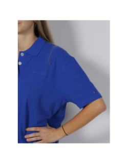 Robe polo large relax bleu femme - Tommy Hilfiger