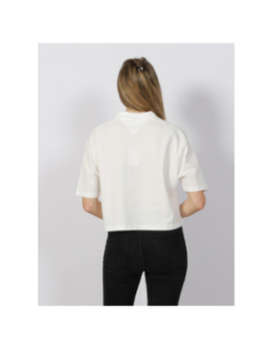 Polo crop top modern relax blanc femme - Tommy Hilfiger