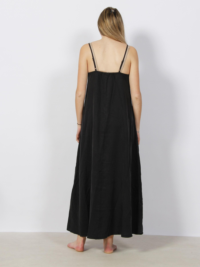 Robe longue harper strap noir femme - Vero Moda