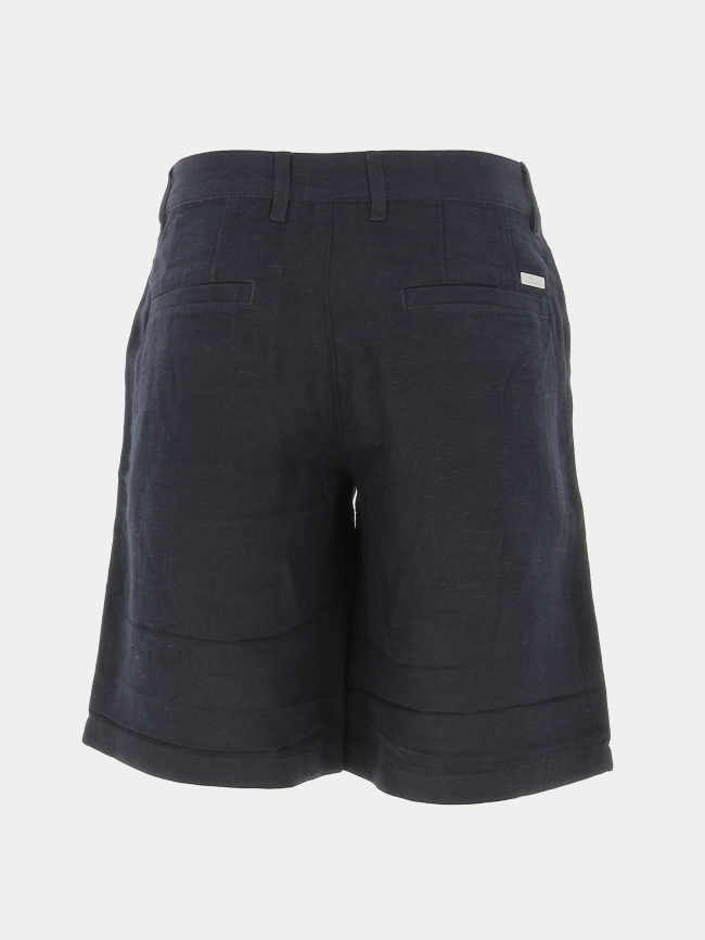 Short en lin bleu marine homme - Armani Exchange