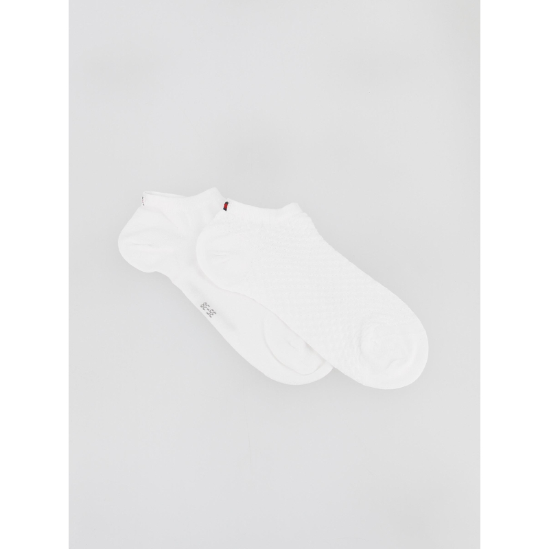 Pack 2 paires de chaussettes basses blanc femme - Tommy Hilfiger